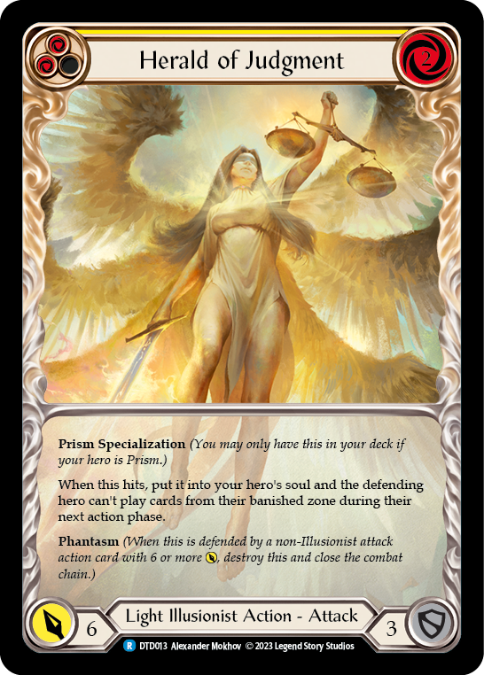Herald of Judgment (Yellow) - Flesh and Blood TCG - MoxLand