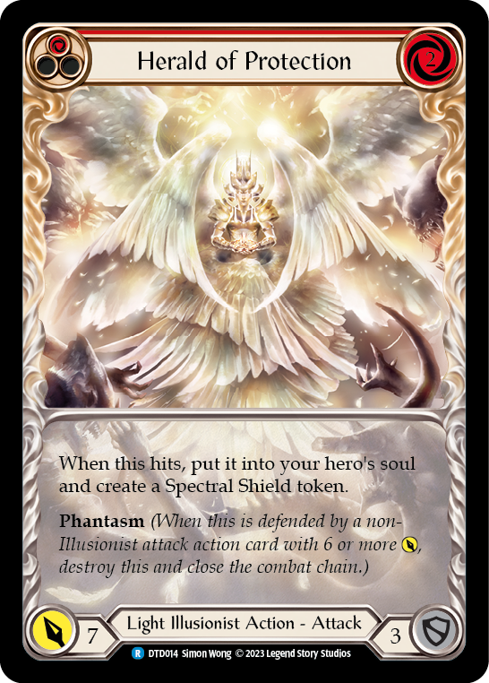 Herald of Protection (Red) - Flesh and Blood TCG - MoxLand