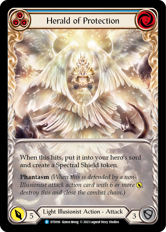 Herald of Protection (Blue) - Flesh and Blood TCG - MoxLand