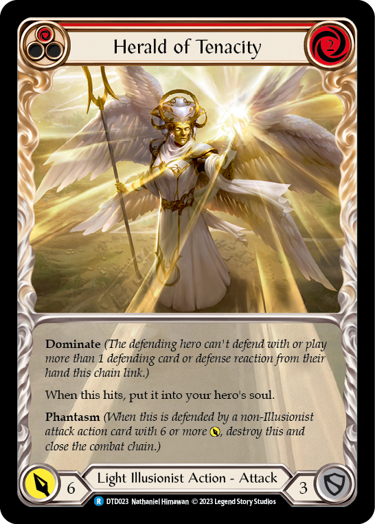 Herald of Tenacity (Red) - Flesh and Blood TCG - MoxLand