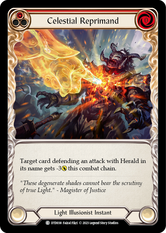 Celestial Reprimand (Red) - Flesh and Blood TCG - MoxLand