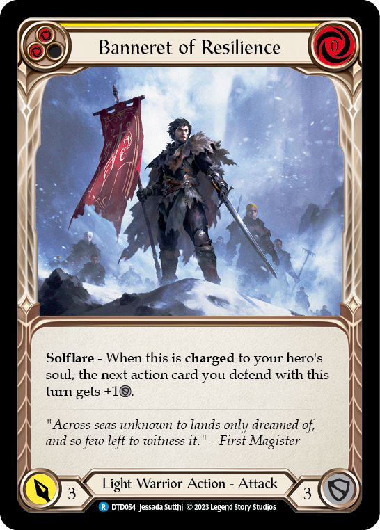 Banneret of Resilience (Yellow) - Flesh and Blood TCG - MoxLand