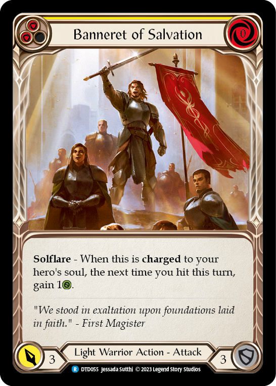 Banneret of Salvation (Yellow) - Flesh and Blood TCG - MoxLand