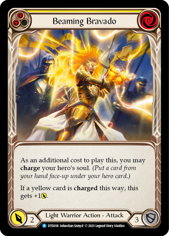 Beaming Bravado (Yellow) - Flesh and Blood TCG - MoxLand