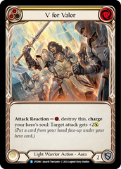 V for Valor (Yellow) - Flesh and Blood TCG - MoxLand