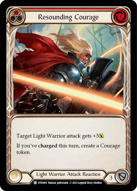 Resounding Courage (Red) - Flesh and Blood TCG - MoxLand