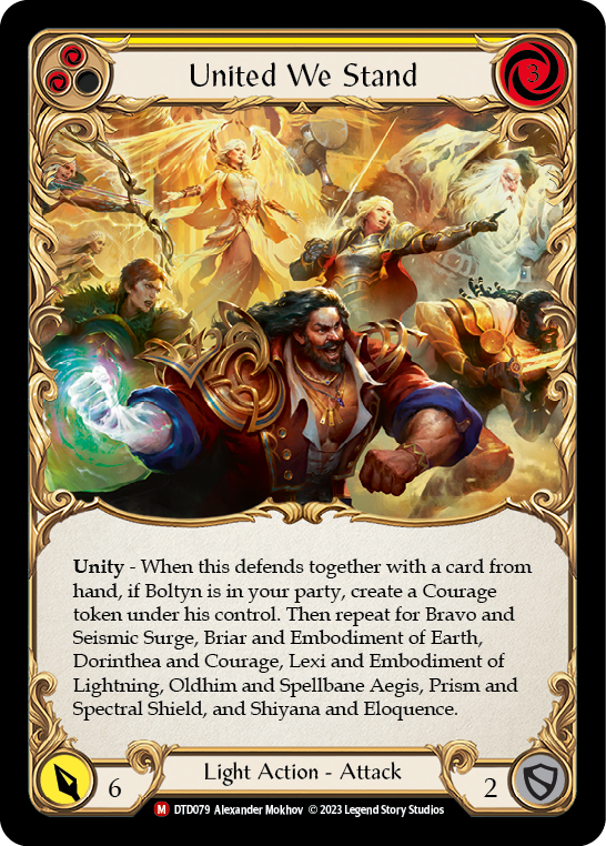 United We Stand (Yellow) - Flesh and Blood TCG - MoxLand