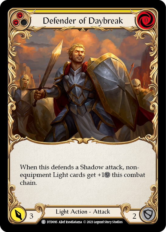 Defender of Daybreak (Yellow) - Flesh and Blood TCG - MoxLand