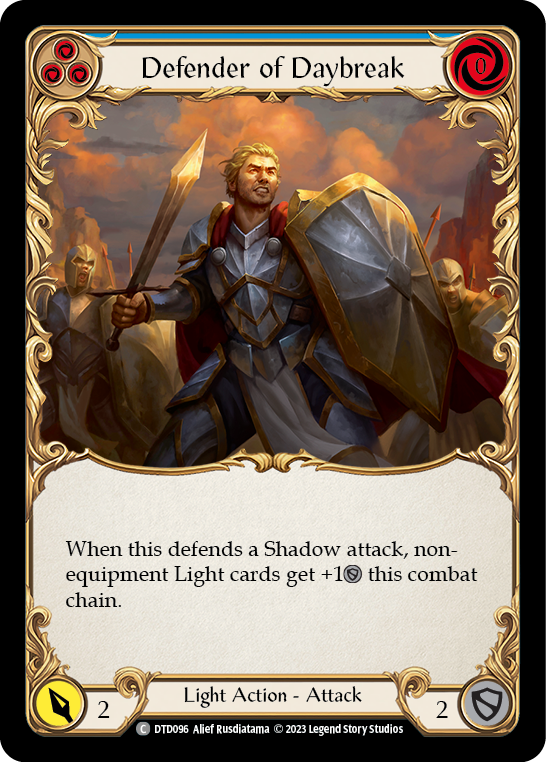 Defender of Daybreak (Blue) - Flesh and Blood TCG - MoxLand