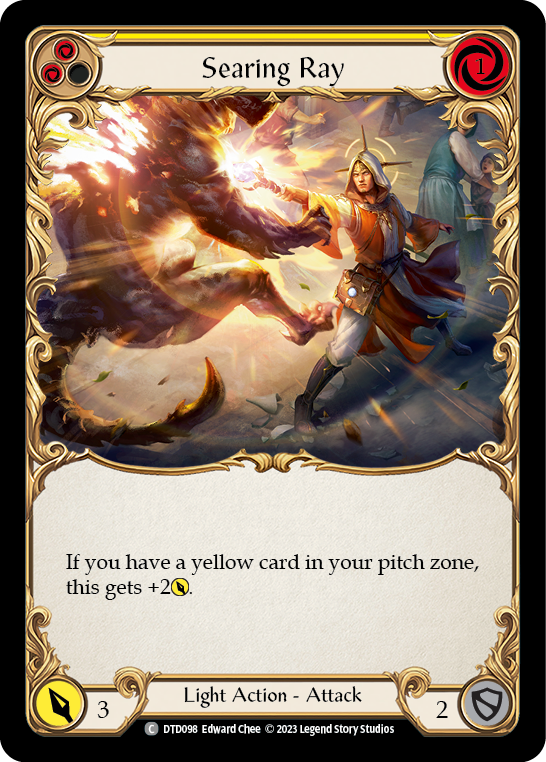 Searing Ray (Yellow) - Flesh and Blood TCG - MoxLand