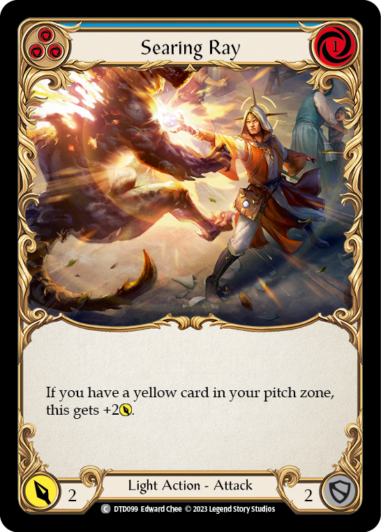 Searing Ray (Blue) - Flesh and Blood TCG - MoxLand