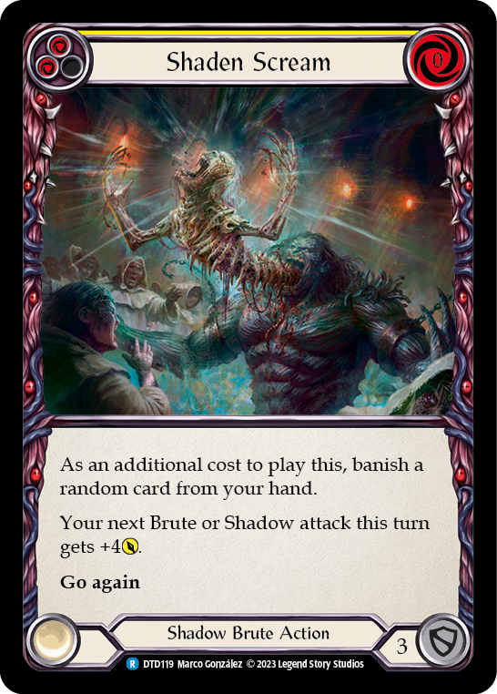 Shaden Scream (Yellow) - Flesh and Blood TCG - MoxLand
