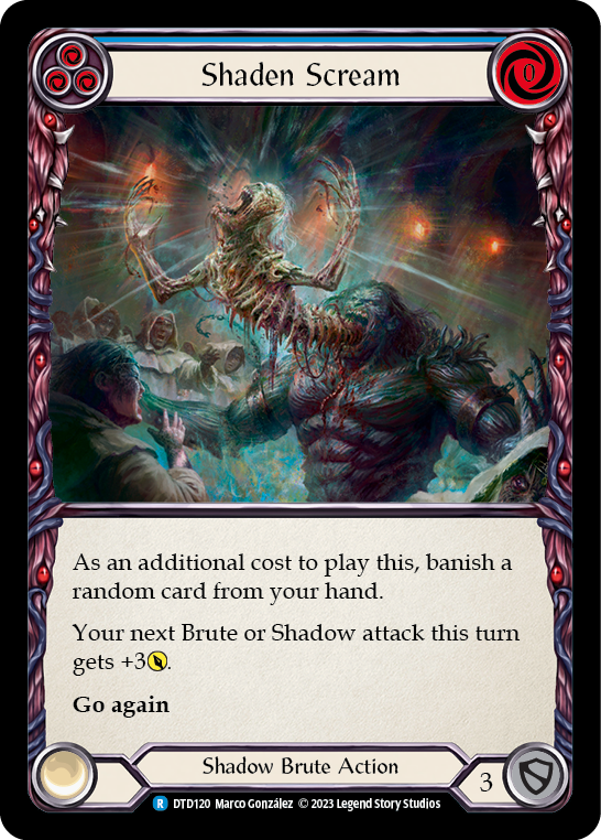 Shaden Scream (Blue) - Flesh and Blood TCG - MoxLand