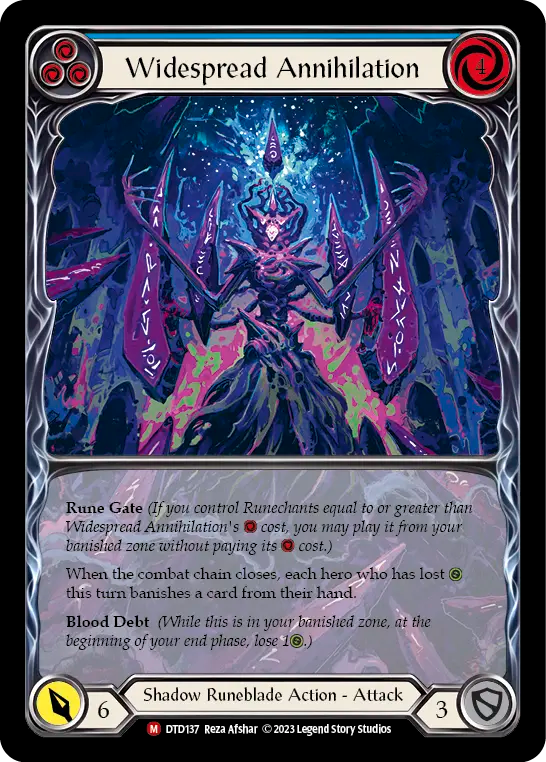 Widespread Annihilation (Blue) - Flesh and Blood TCG - MoxLand