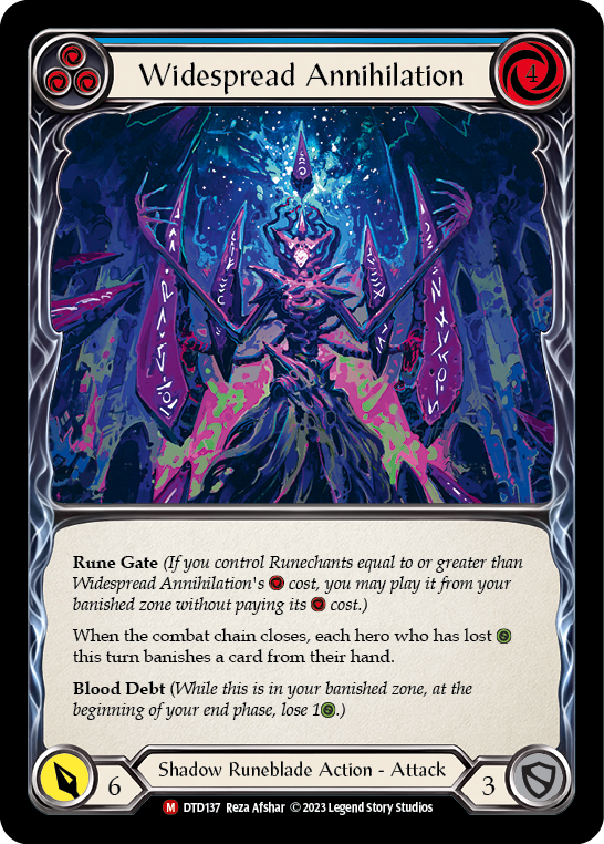 Widespread Annihilation (Blue) - Flesh and Blood TCG - MoxLand