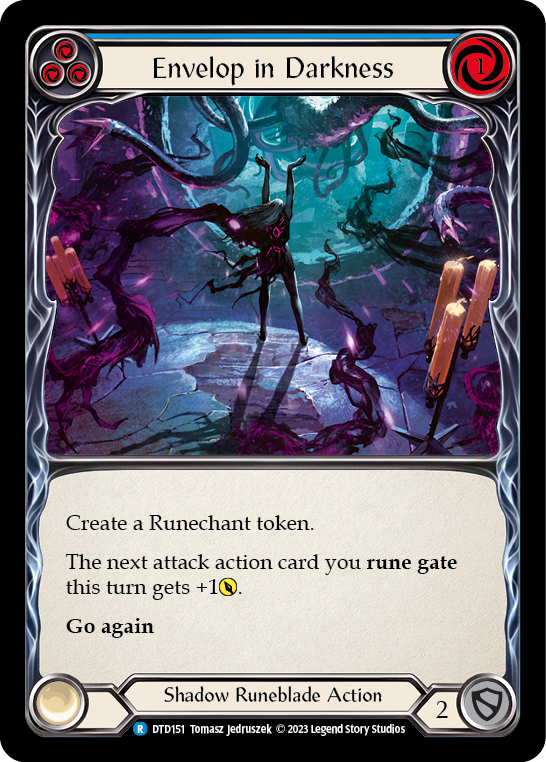 Envelop in Darkness (Blue) - Flesh and Blood TCG - MoxLand