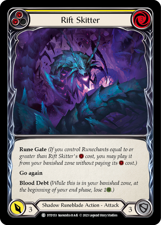 Rift Skitter (Yellow) - Flesh and Blood TCG - MoxLand