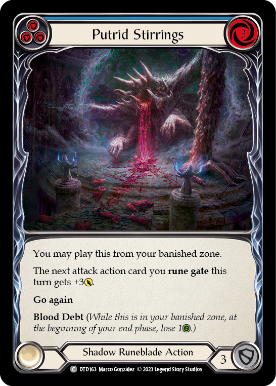 Putrid Stirrings (Blue) - Flesh and Blood TCG - MoxLand