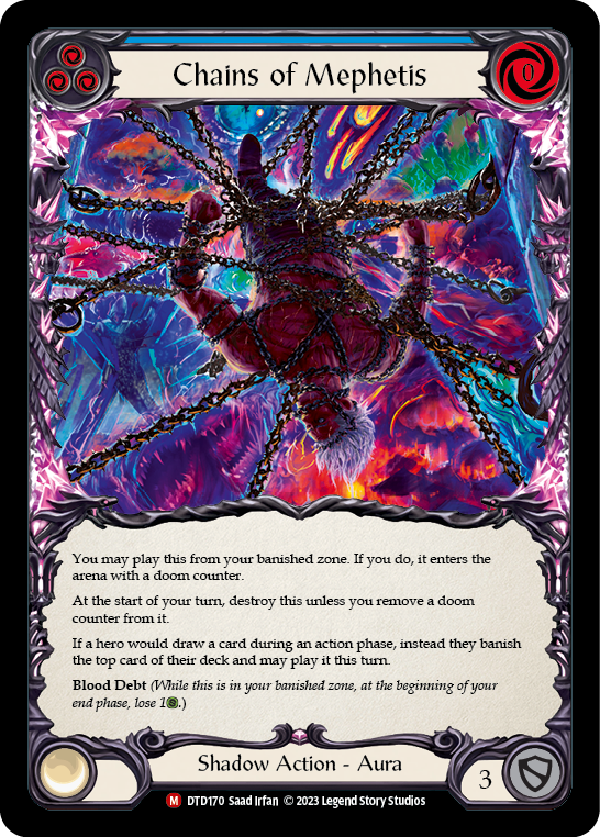 Chains of Mephetis (Blue) - Flesh and Blood TCG - MoxLand