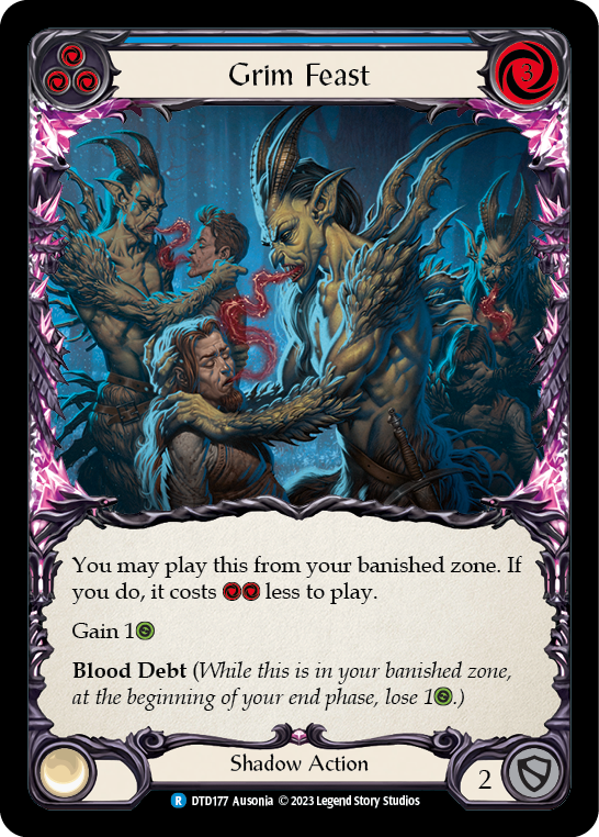 Grim Feast (Blue) - Flesh and Blood TCG - MoxLand