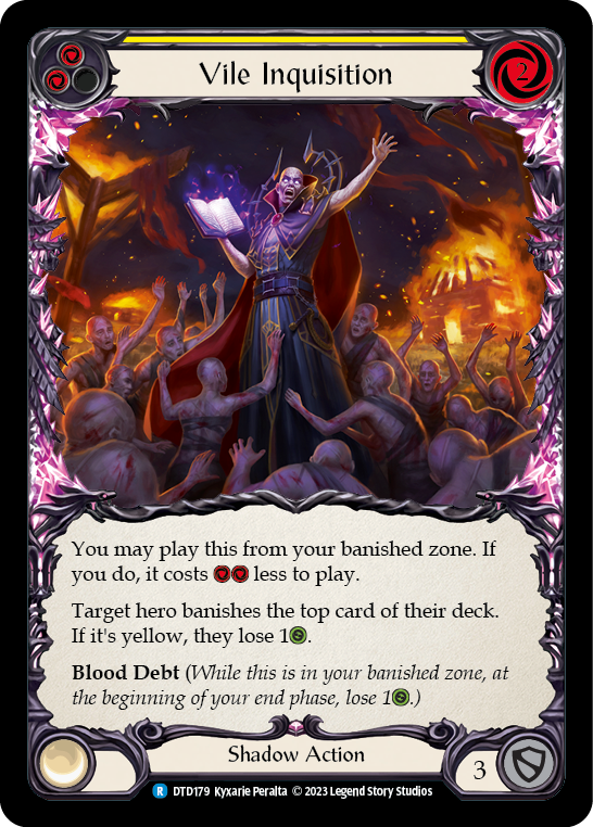 Vile Inquisition (Yellow) - Flesh and Blood TCG - MoxLand