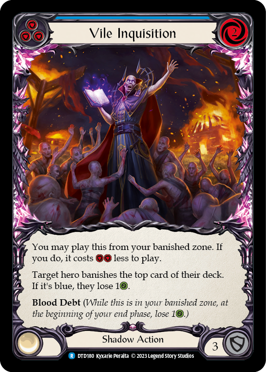 Vile Inquisition (Blue) - Flesh and Blood TCG - MoxLand