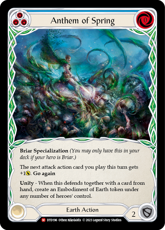 Anthem of Spring (Blue) - Flesh and Blood TCG - MoxLand
