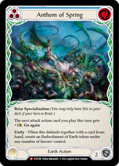 Anthem of Spring (Blue) - Flesh and Blood TCG - MoxLand