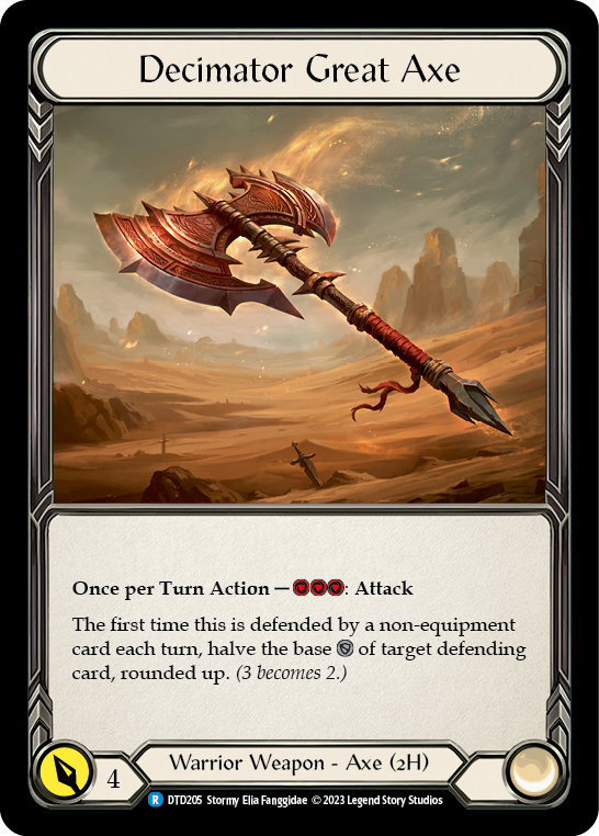 Decimator Great Axe - Flesh and Blood TCG - MoxLand