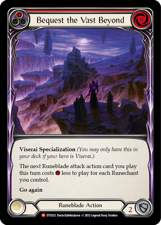 Bequest the Vast Beyond (Red) - Flesh and Blood TCG - MoxLand