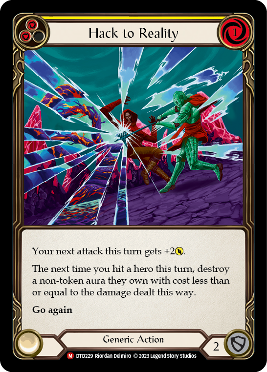 Hack to Reality (Yellow) - Flesh and Blood TCG - MoxLand