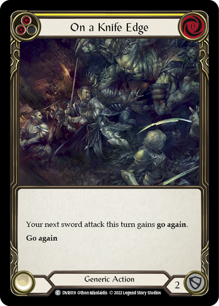 On a Knife Edge (Yellow) - Flesh and Blood TCG - MoxLand