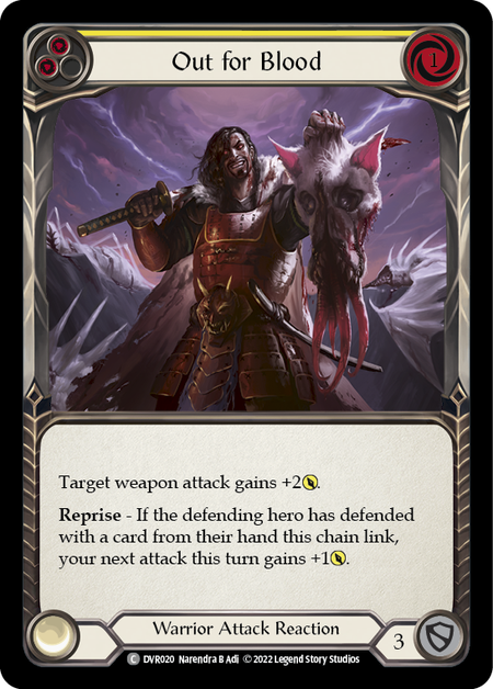 Out for Blood (Yellow) - Flesh and Blood TCG - MoxLand