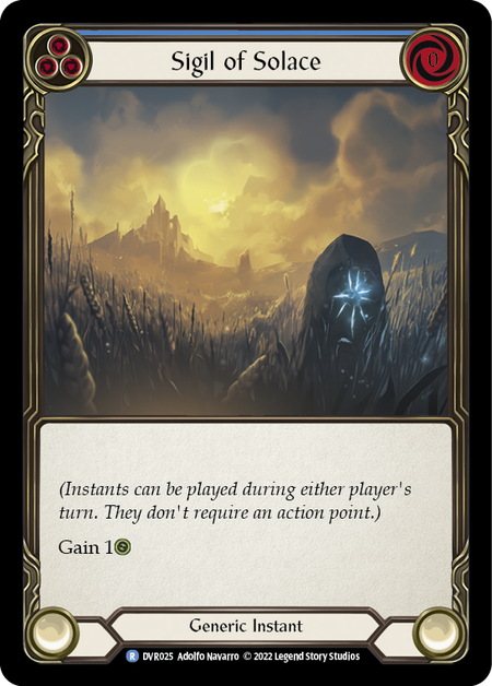 Sigil of Solace (Blue) - Flesh and Blood TCG - MoxLand