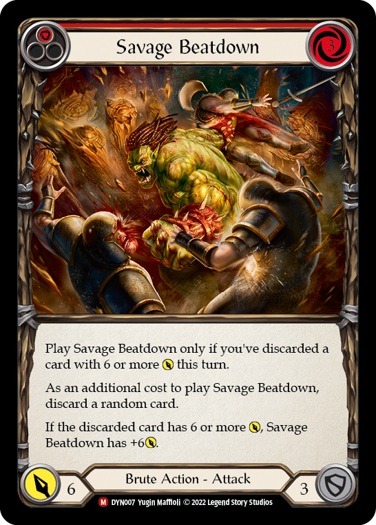 Savage Beatdown (Red) - Flesh and Blood TCG - MoxLand