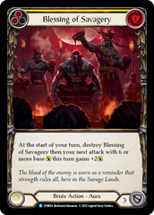 Blessing of Savagery (Yellow) - Flesh and Blood TCG - MoxLand