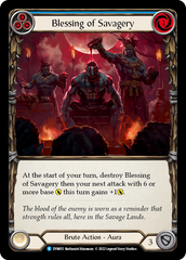 Blessing of Savagery (Blue) - Flesh and Blood TCG - MoxLand
