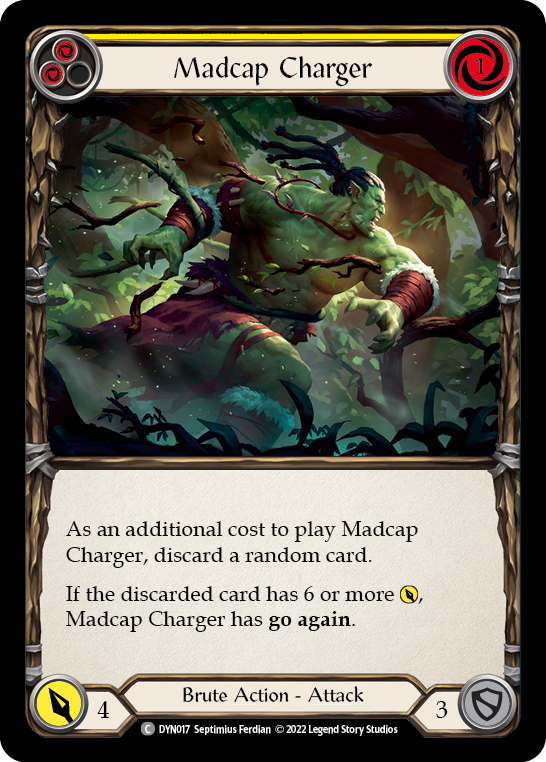 Madcap Charger (Yellow) - Flesh and Blood TCG - MoxLand