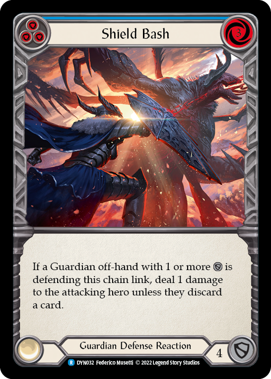 Shield Bash (Blue) - Flesh and Blood TCG - MoxLand