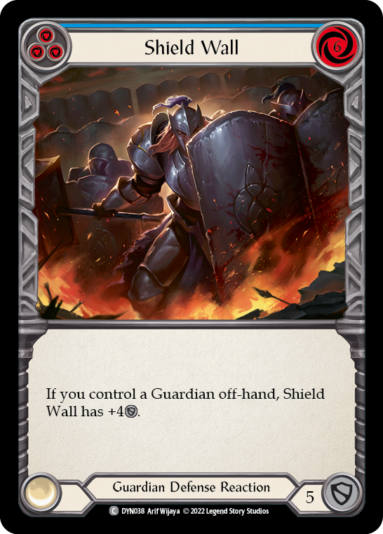 Shield Wall (Blue) - Flesh and Blood TCG - MoxLand