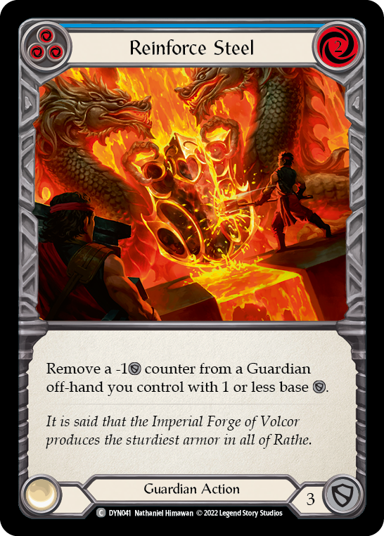 Reinforce Steel (Blue) - Flesh and Blood TCG - MoxLand