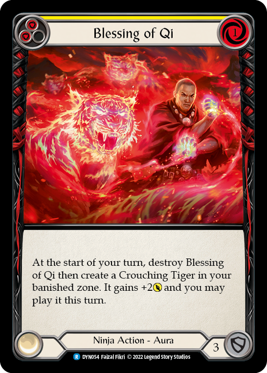 Blessing of Qi (Yellow) - Flesh and Blood TCG - MoxLand