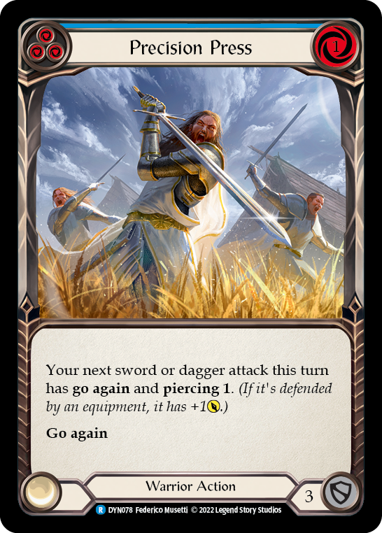 Precision Press (Blue) - Flesh and Blood TCG - MoxLand