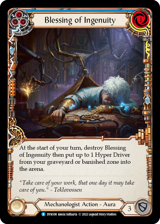 Blessing of Ingenuity (Blue) - Flesh and Blood TCG - MoxLand