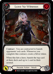 Leave No Witnesses (Red) - Flesh and Blood TCG - MoxLand