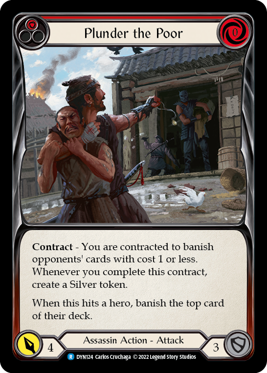 Plunder the Poor (Red) - Flesh and Blood TCG - MoxLand