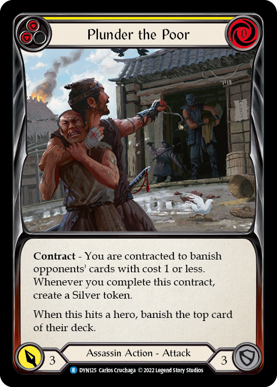 Plunder the Poor (Yellow) - Flesh and Blood TCG - MoxLand