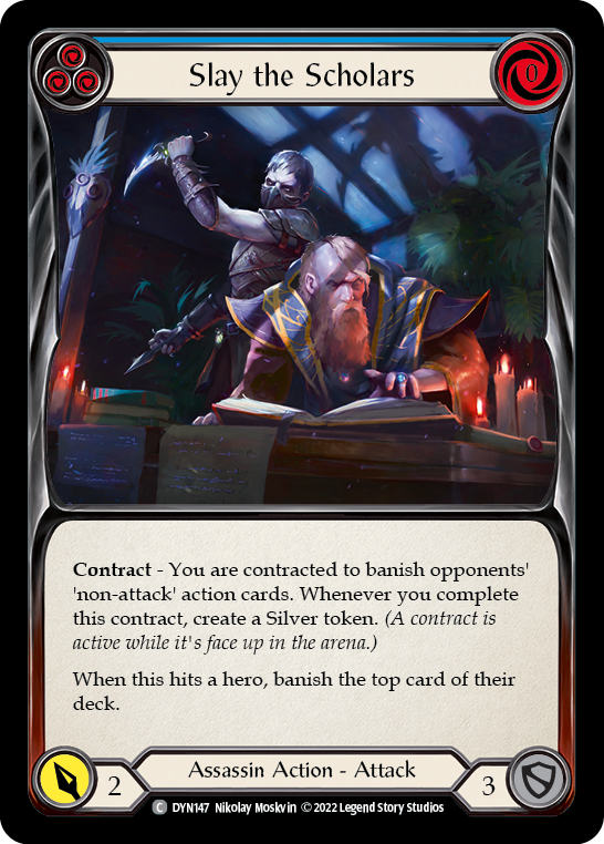 Slay the Scholars (Blue) - Flesh and Blood TCG - MoxLand
