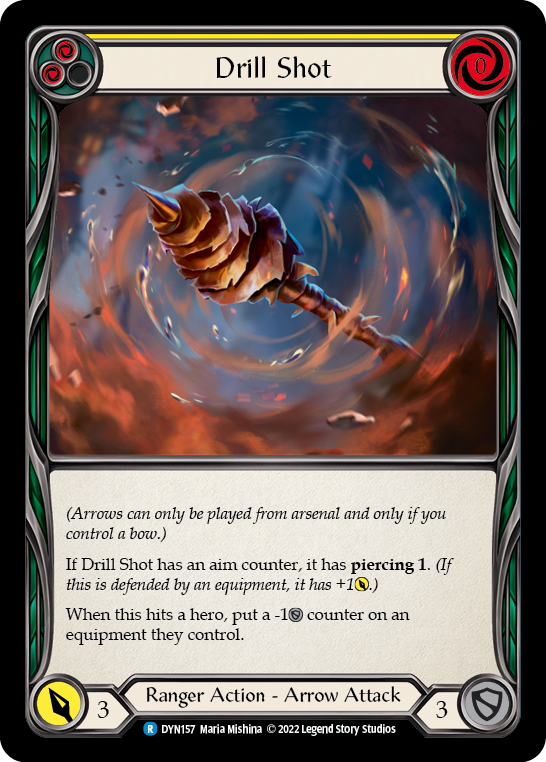 Drill Shot (Yellow) - Flesh and Blood TCG - MoxLand
