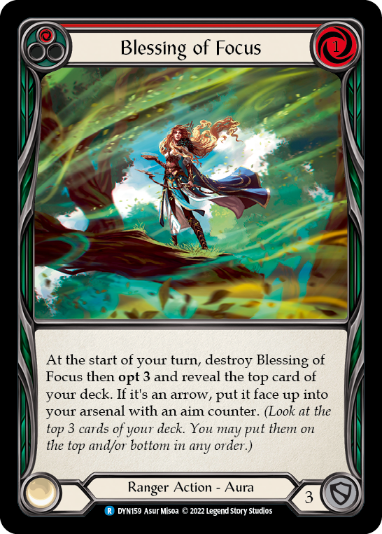 Blessing of Focus (Red) - Flesh and Blood TCG - MoxLand